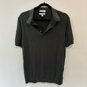 COS Short Sleeve Cotton Silk Blend Polo Shirt
